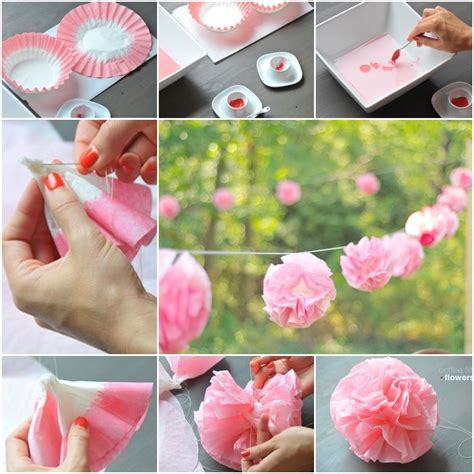 Skip the real flowers for this fun and easy diy option! How to DIY Beautiful Coffee Filter Flowers