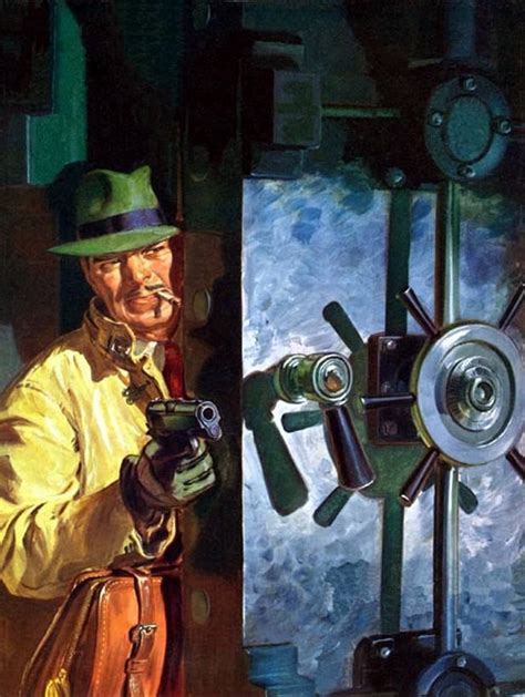 Norman Saunders Cover Art For The New Detective C1952 Pulp Art