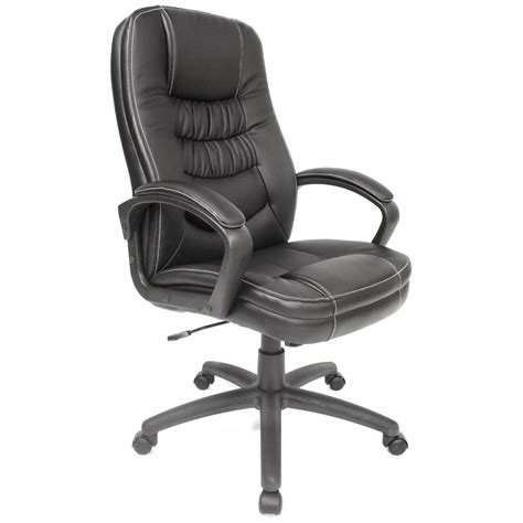 It always makes a great first impression. Comfort Products Soft-Touch High-Back Leather Office Chair ...