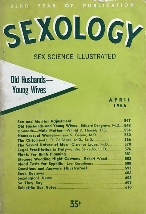 Sexology April 1956 At Wolfgangs