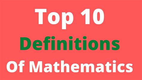Definition Of Mathematics Top 10 Definitions Of Mathematics Ik