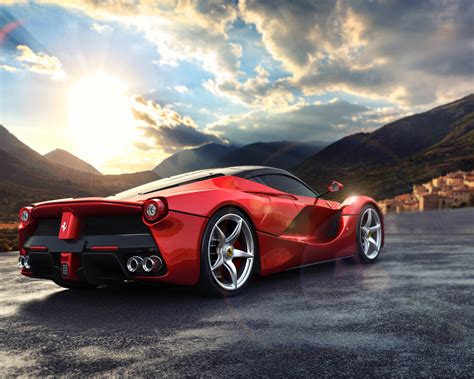 La Ferrari Rear View Hd Cars 4k Wallpapers Images Backgrounds