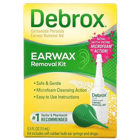 Debrox Kit Para Eliminar La Cera De Los Oídos 15 Ml 05 Oz Líq