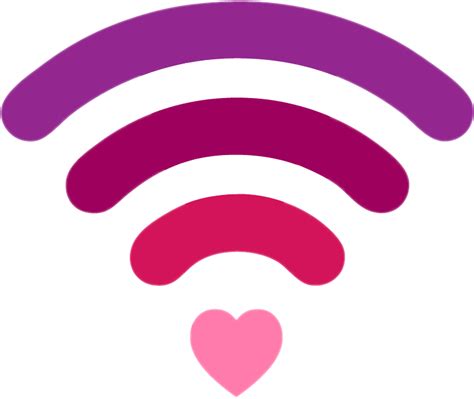Wifi Red Internet Love Emoji Sticker By Eveecarrizo1