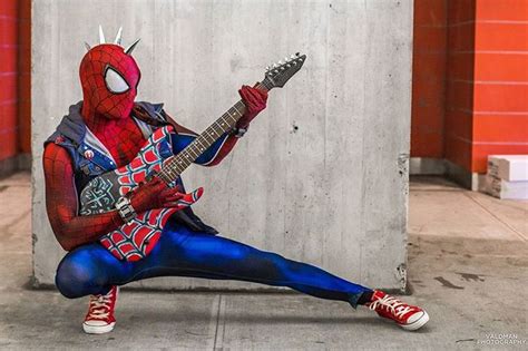 spider punk spider punk marvel cosplay spiderman