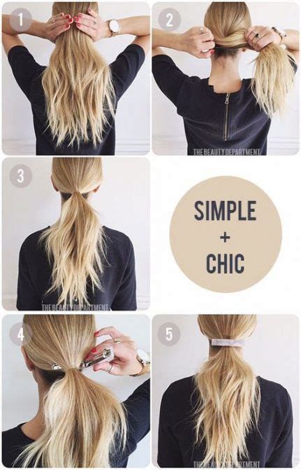 43 Ideas Hairstyles Quick Easy Hairdos For 2019 Work Hairstyles Diy