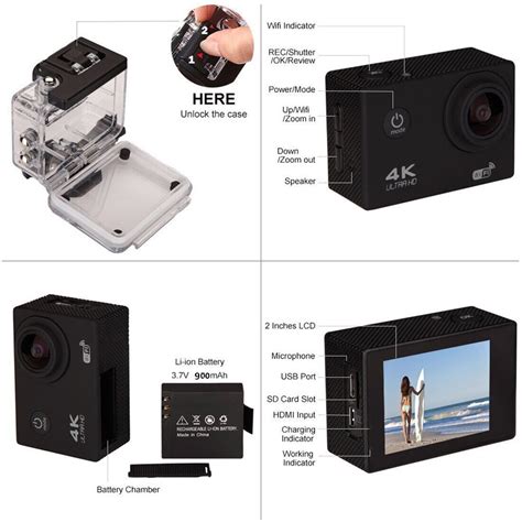 4k Action Camera Sport Camera Sj9000 Wifi 1080p Hd Waterproof Camcorder Remote Ebay
