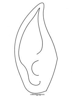 Download Elf hat pattern. Use the printable outline for crafts, creating stencils, scrapbooking, and more ...