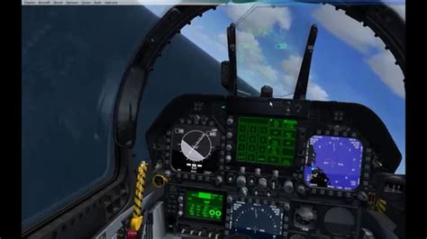 The pilot's center control stick is relatively typical of a modern fighter aircraft. F18 COCKPIT LANDING FSX - YouTube