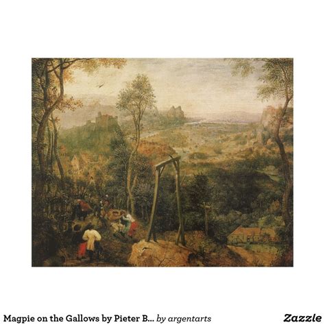 Magpie On The Gallows By Pieter Bruegel Wood Wall Decor Pieter