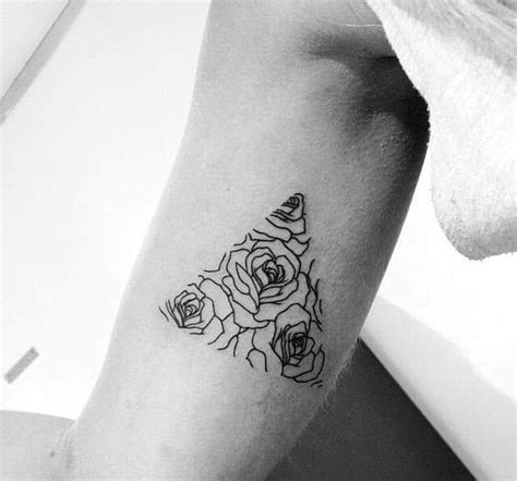 40 Geometric Rose Tattoo Designs For Men Flower Ink Ideas