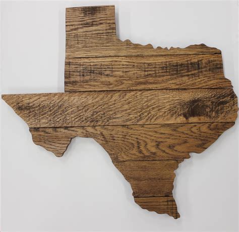 Large Wooden Texas State Sign Shaped Large Cutout Handmade Etsy