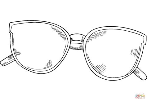 Printable Sunglasses Coloring Pages