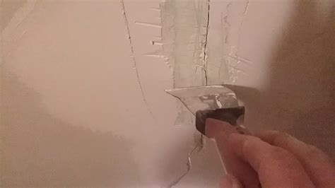Plaster Crack In Ceiling Repair Youtube