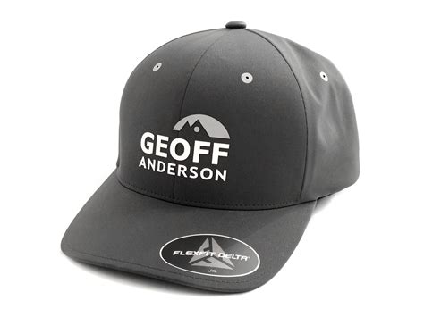 Flexfit Delta Grey Caps Geoff Anderson