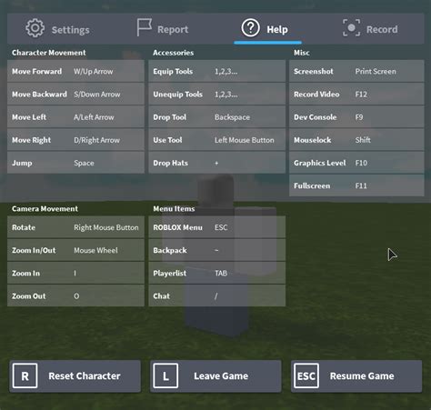 Keyboard And Mouse Controls Roblox Support