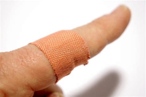 Band Aid On Finger Stock Image Image Of Relief Pain 5498463