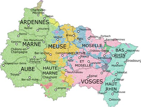 Map Of France Regions And Departments