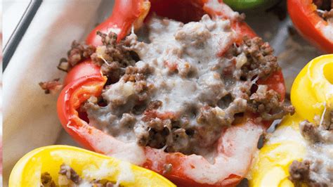 Low carb mexican stuffed peppers is a delicious quick meal. Keto Mexican Stuffed Peppers