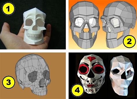 Papermau Halloween Special Skull Papercraft Video Tutorial With