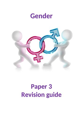 Gender Paper 3 Revision Guide Aqa Teaching Resources
