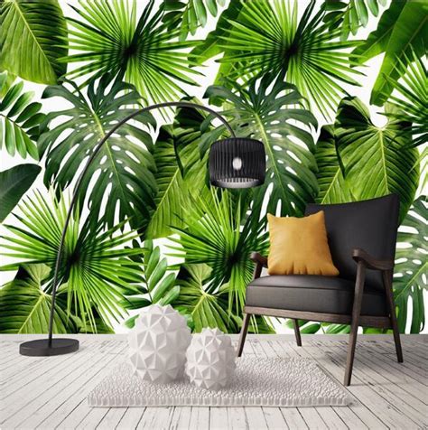 Custom 3d Mural Wallpaper Southeast Asia Tropical Rainforest Banana