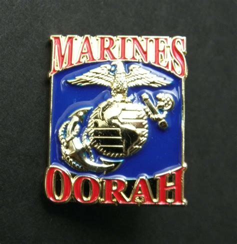 Us Marine Corps Usmc Marines Oorah Lapel Pin Badge 1 Inch Cordon