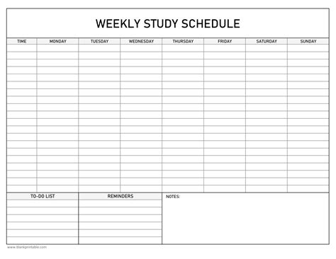 Editable Study Timetable Template Fill Online Printable Fillable