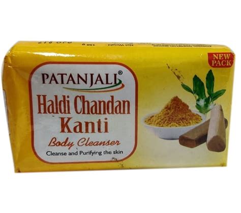 Patanjali Haldi Chandan Kanti Bath Soap For Bathing Packaging Size