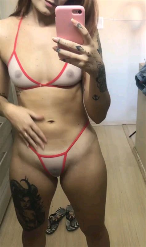 Tattoo Babe In See Through Panties Juicy Shaved Pussy Thesexier