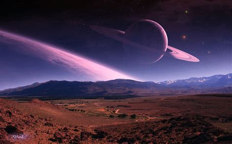 Wallpapers Alien Landscape Purple Sky Re Planets