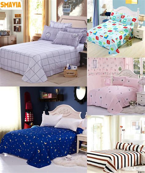 Visit To Buy Smavia Home Textile Bed Sheet Sets 100 Polyester 1pc Bed Flat Sheet With 2pcs