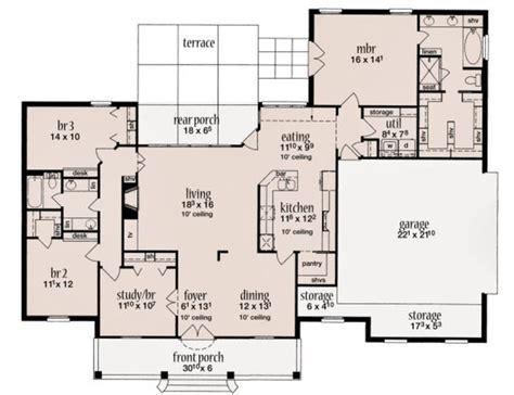 Houseplans House Plans 2000 Sq Ft House Plans One Story