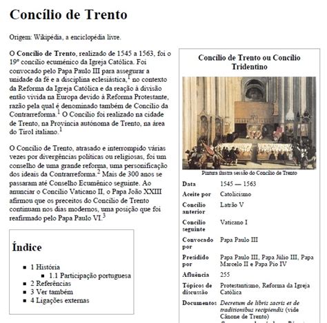 Concílio De Trento Content Classconnect
