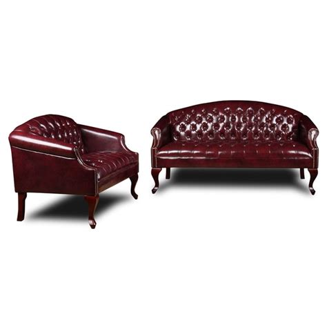 Shop Boss Classic Traditional Button Tufted Sofa Or Loveseat Free