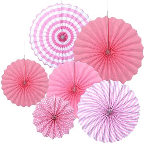 Luoem Hanging Fans Tissue Paper Fan Paper Flowers For Baby Shower
