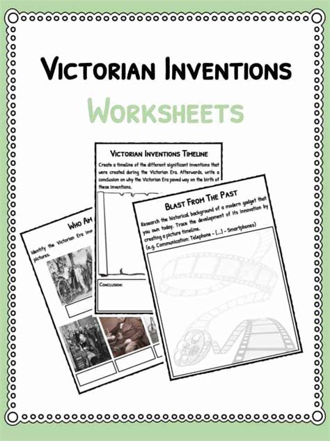 Victorian Inventions Facts Timeline And Worksheets For Kids
