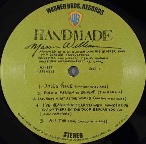 Mason Williams Hand Made Used Vinyl High Fidelity Vinyl Records
