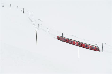 Train Through Deep Snow Photograph By Franz Aberham