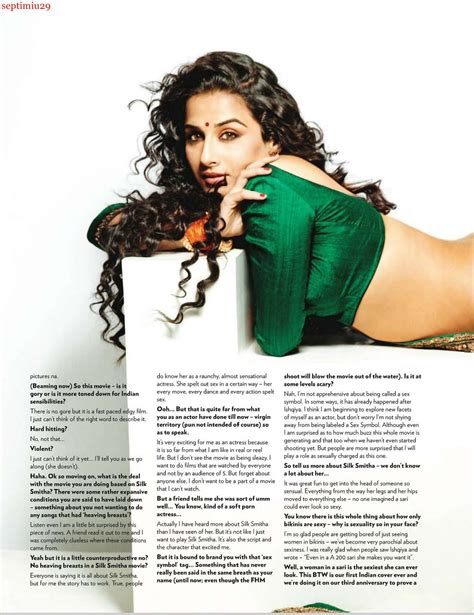 Tamil Movie Actress Hot Vidya Balan In A Super Sexy Saree From Fhm Magazine India