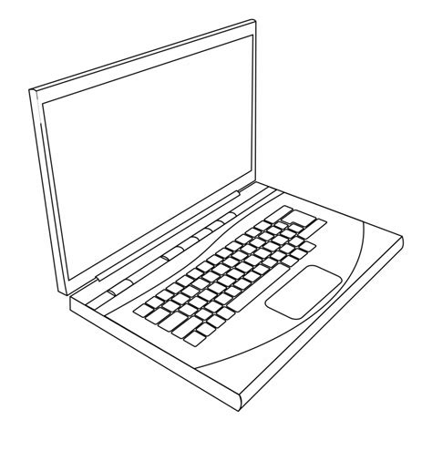 Laptop Clipart Black And White 10 Free Cliparts Download Images On