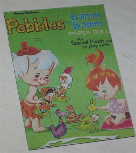 Cute Pebbles Flintstone Paper Doll Magnet Approx 2 X 3 Flintstones