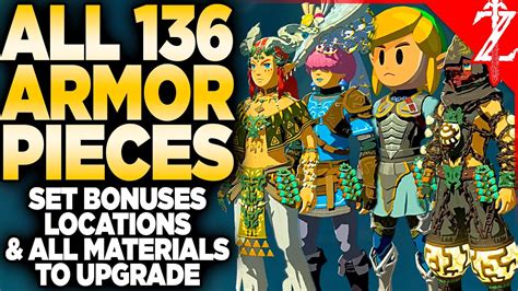 Full Armor Guide Totk All 136 Armor Pieces Set Bonuses Upgrade