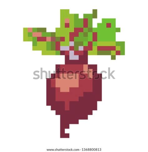 Red Radish Pixel Art Stock Illustration 1368800813 Shutterstock