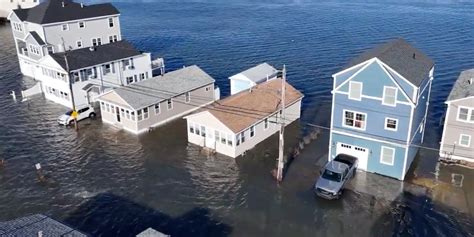 Drone Video Shows Floodwater Swallowing Up Homes In New Hampshire Fox