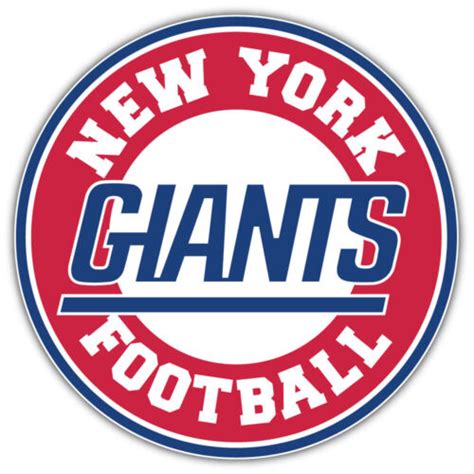 New York Giants Logo Nfl Sport Car Bumper Sticker Decal Sizes Décor