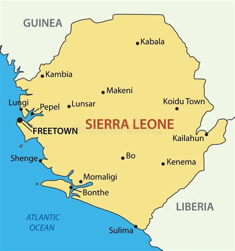 Recent Map Of Sierra Leone
