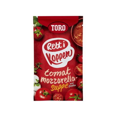 Tomatsuppe M Mozzarella Rett I Koppen Toro 26g Handlenor No