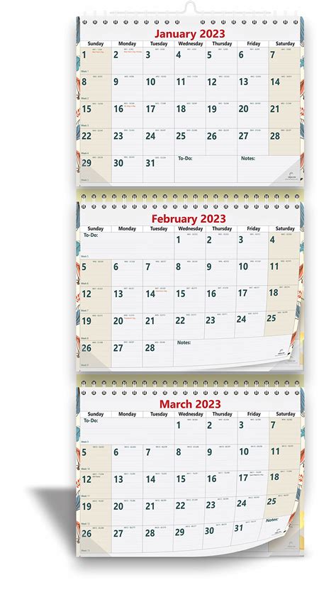 Buy 2023 2024 3 Month Wall Calendar By Strivezen Move A Page 11 X 26