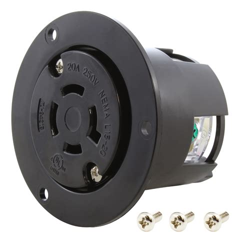 Nema L15 20r Flanged Outlet Electrical Outlets At